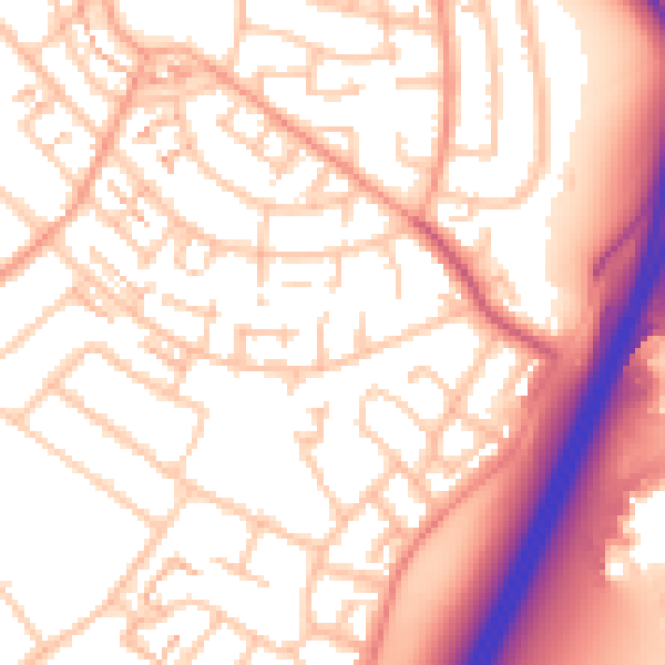 Daytime road noise heatmap for CV3 5EJ