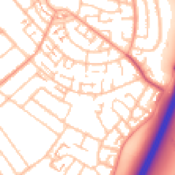 Daytime road noise heatmap for CV3 5EN