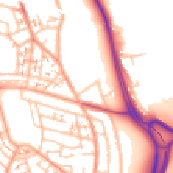 Daytime road noise heatmap for CV3 5GS