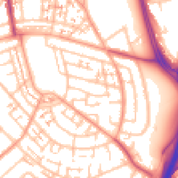 Daytime road noise heatmap for CV3 5HS