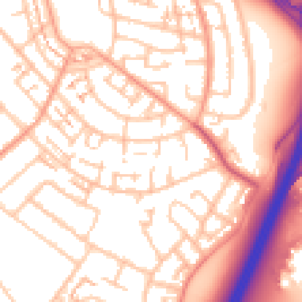Daytime road noise heatmap for CV3 5JP