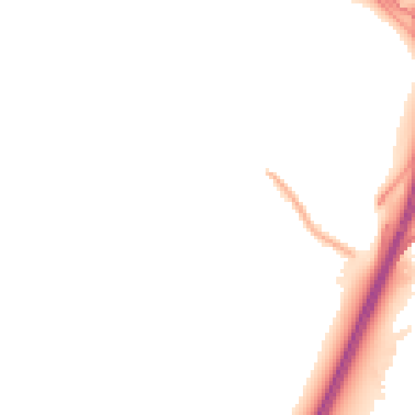 Night-time road noise heatmap for CV3 5JP