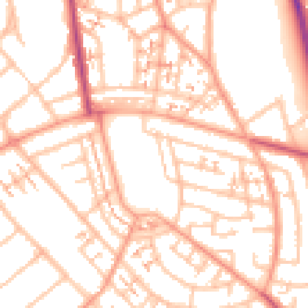 Daytime road noise heatmap for CV3 5LG