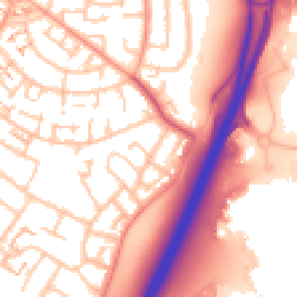Daytime road noise heatmap for CV3 5NR