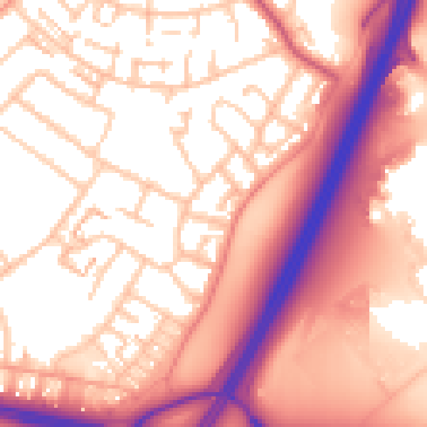 Daytime road noise heatmap for CV3 5NX