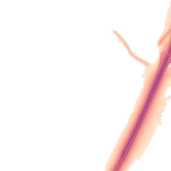 Night-time road noise heatmap for CV3 5PX