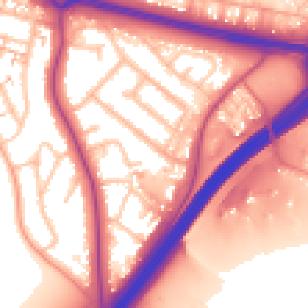 Daytime road noise heatmap for CV3 6AS