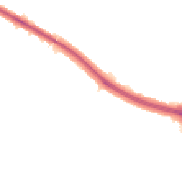 Night-time road noise heatmap for CV3 6ED