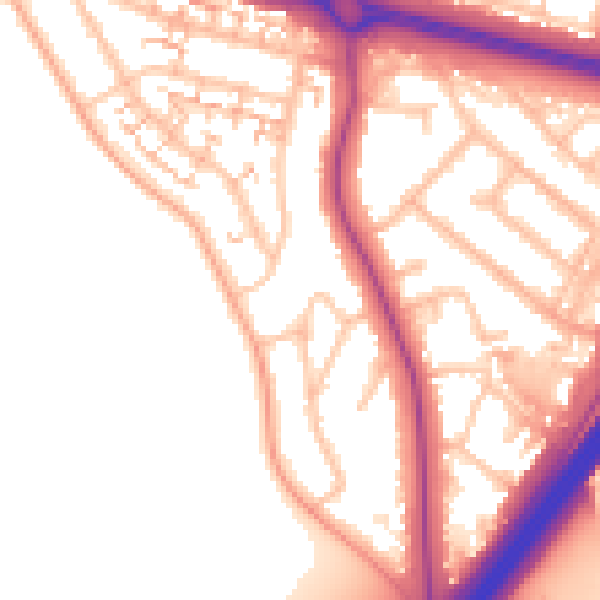 Daytime road noise heatmap for CV3 6EQ
