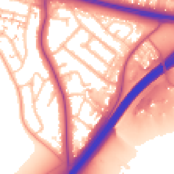 Daytime road noise heatmap for CV3 6EZ