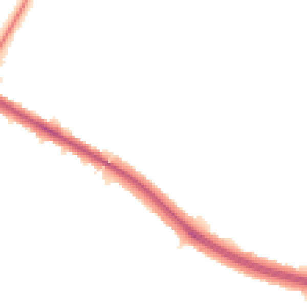 Night-time road noise heatmap for CV3 6NS