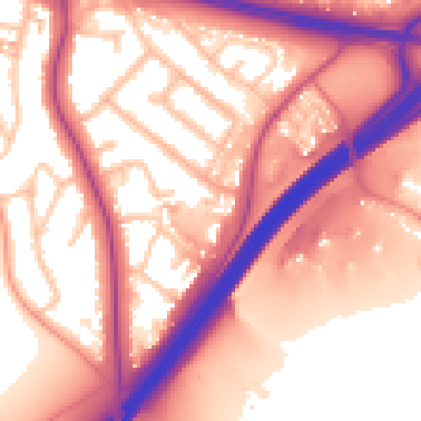 Daytime road noise heatmap for CV3 6SS