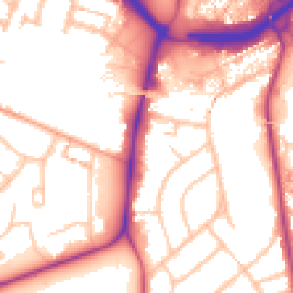 Daytime road noise heatmap for CV3 6TX