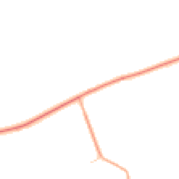 Daytime road noise heatmap for CV7 7AZ