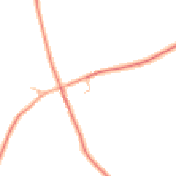 Daytime road noise heatmap for CV7 7BA