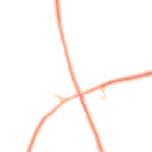 Daytime road noise heatmap for CV7 7BE