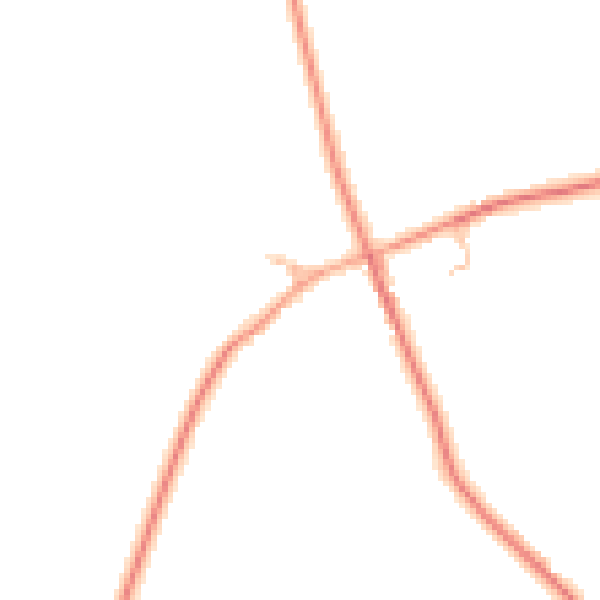 Daytime road noise heatmap for CV7 7BL