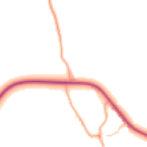 Daytime road noise heatmap for CV7 7BU