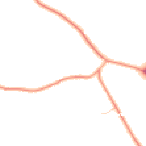 Daytime road noise heatmap for CV7 7BX
