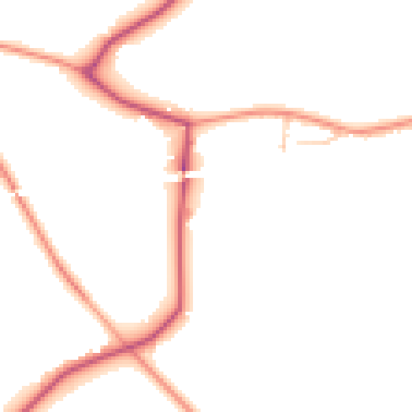 Daytime road noise heatmap for CV7 7DE
