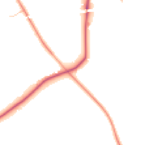 Daytime road noise heatmap for CV7 7DF