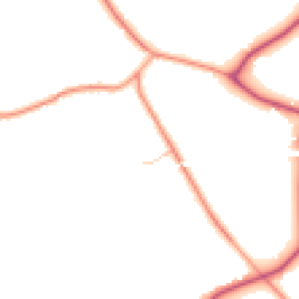 Daytime road noise heatmap for CV7 7DH