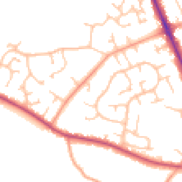 Daytime road noise heatmap for CV7 7DJ