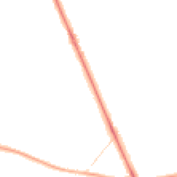 Night-time road noise heatmap for CV7 7DQ