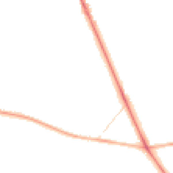 Night-time road noise heatmap for CV7 7DS