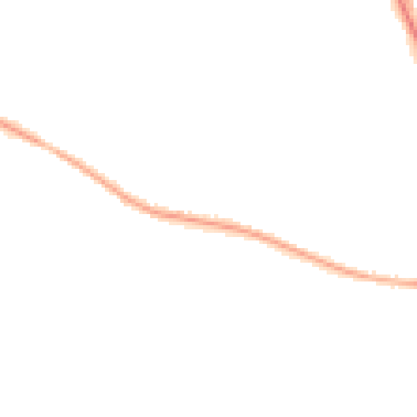 Night-time road noise heatmap for CV7 7FQ