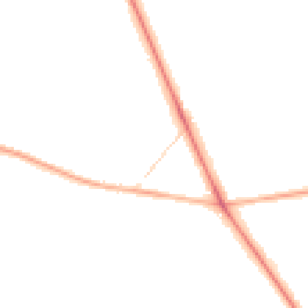 Night-time road noise heatmap for CV7 7FW