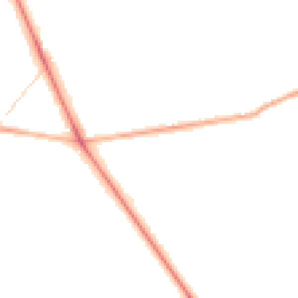 Night-time road noise heatmap for CV7 7GL
