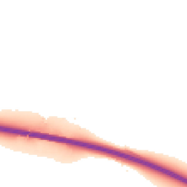 Night-time road noise heatmap for CV7 7JA