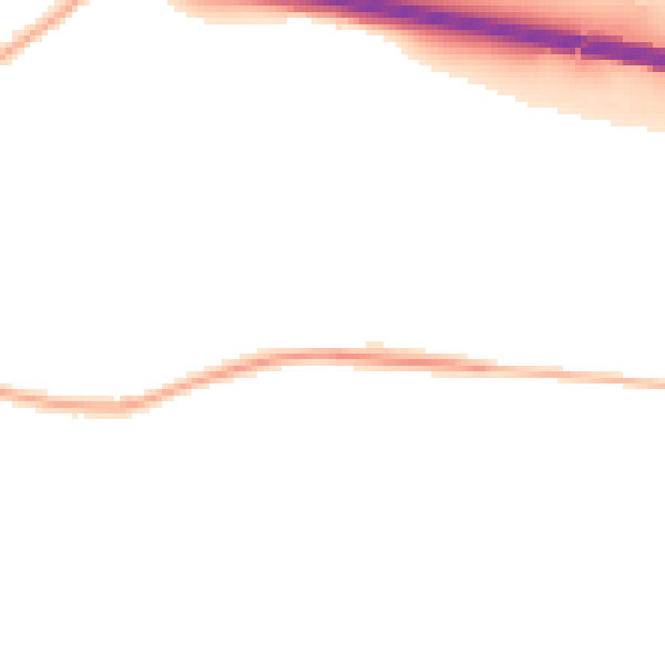 Night-time road noise heatmap for CV7 7JP