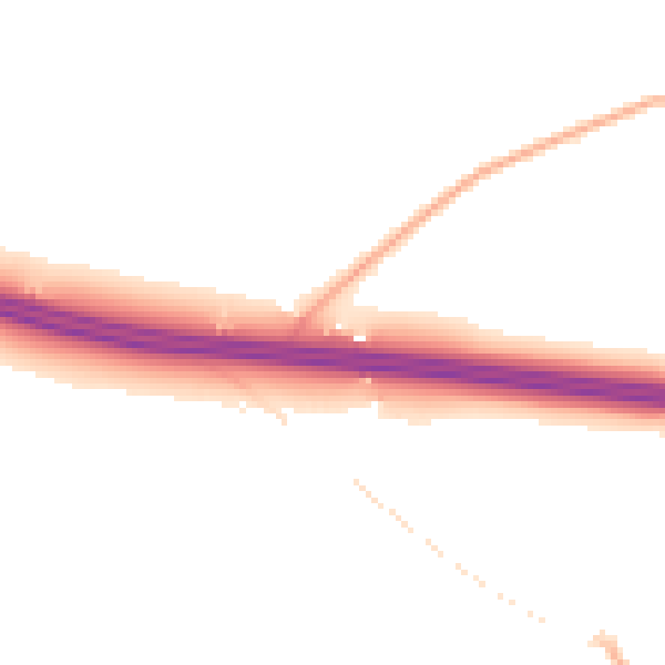 Night-time road noise heatmap for CV7 7JU
