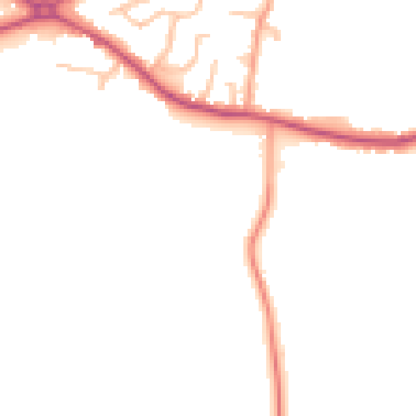 Daytime road noise heatmap for CV7 7LA
