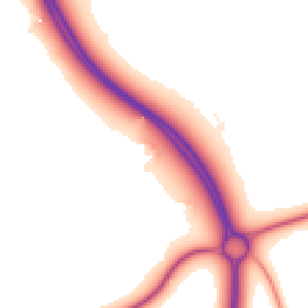 Daytime road noise heatmap for CV7 7LJ