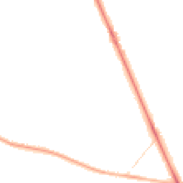 Night-time road noise heatmap for CV7 7PY