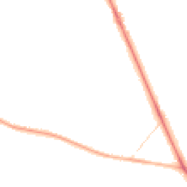 Night-time road noise heatmap for CV7 7QA