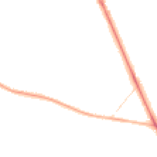 Night-time road noise heatmap for CV7 7QB