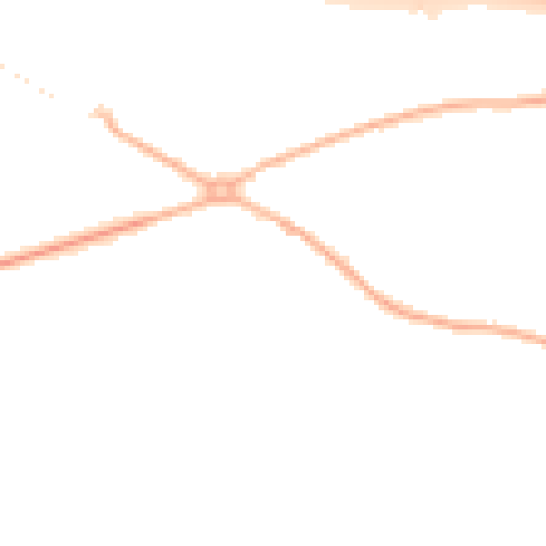 Night-time road noise heatmap for CV7 7SA