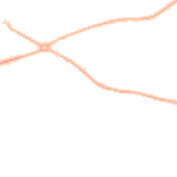 Night-time road noise heatmap for CV7 7ST