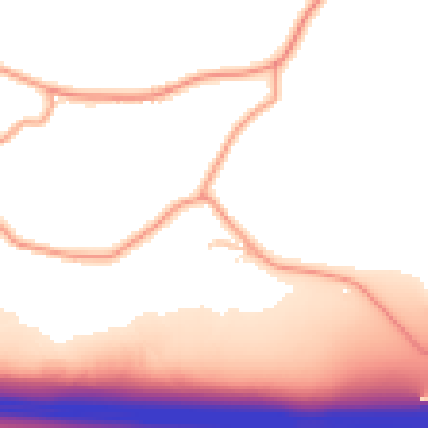 Daytime road noise heatmap for CV7 8BF