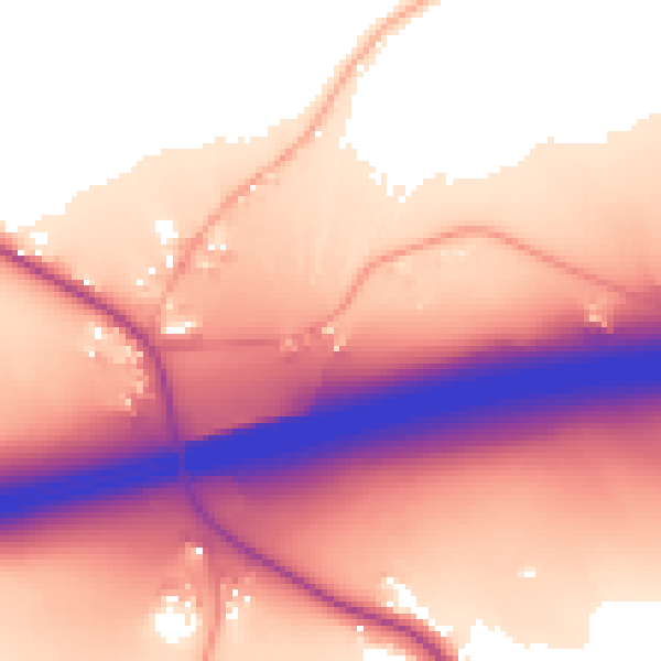 Daytime road noise heatmap for CV7 8BL