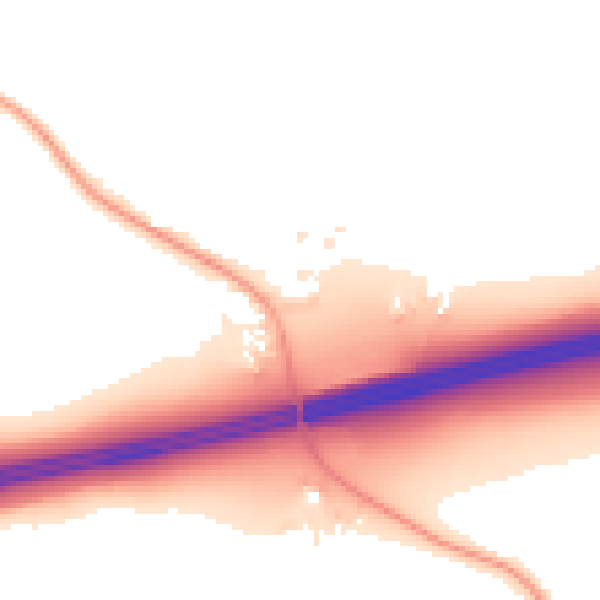 Night-time road noise heatmap for CV7 8BN