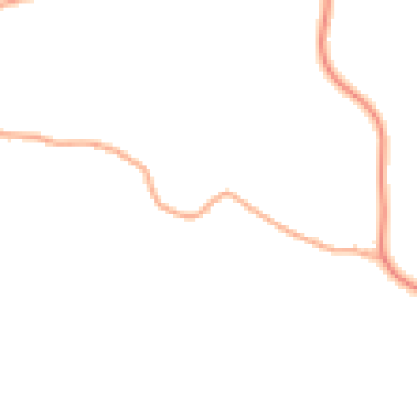Daytime road noise heatmap for CV7 8DJ