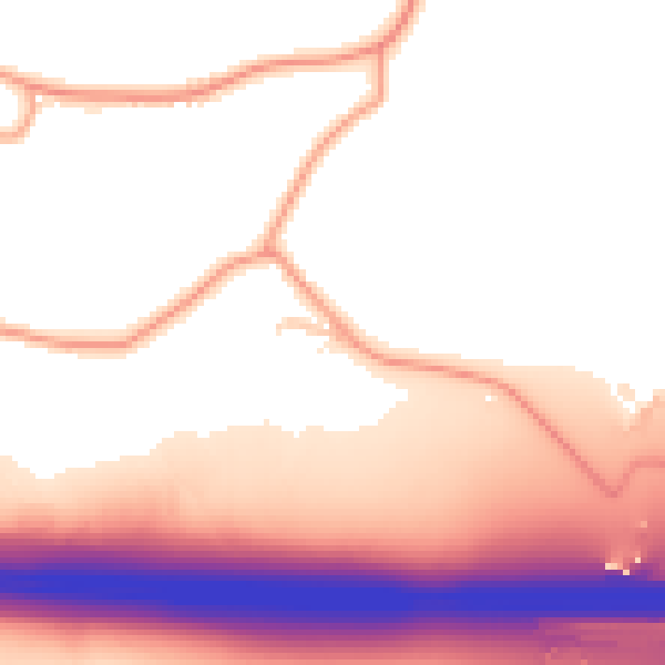 Daytime road noise heatmap for CV7 8DW