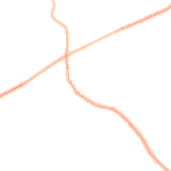 Night-time road noise heatmap for CV7 8ES