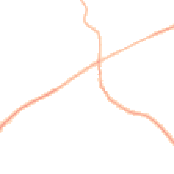 Night-time road noise heatmap for CV7 8EU