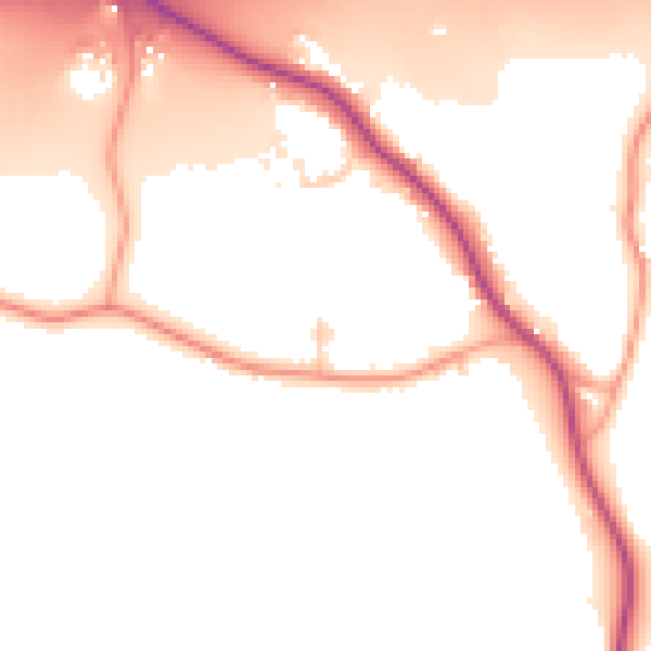 Daytime road noise heatmap for CV7 8FA